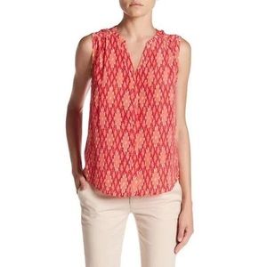Joie Pink/Red Print Tank Top